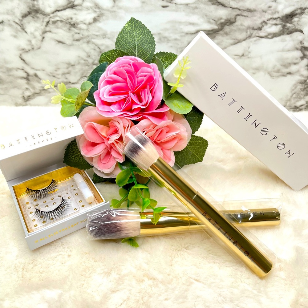 Battington Beauty Bundle w/Monroe Lashes & Brushes